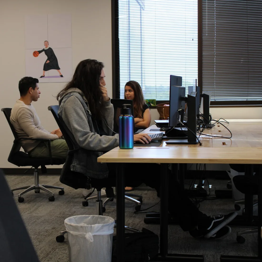 The team at work in Austin